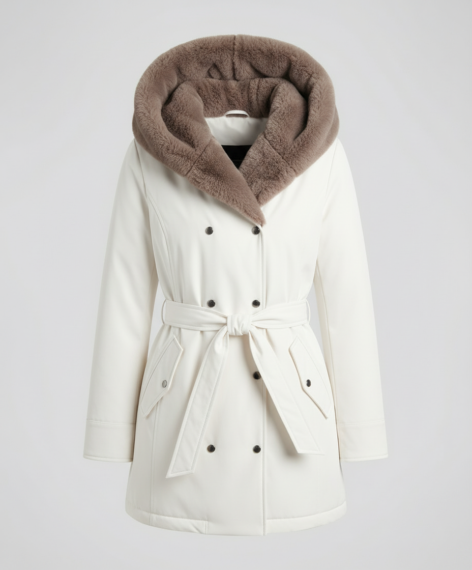 Warme Bont Winterjacke Damen