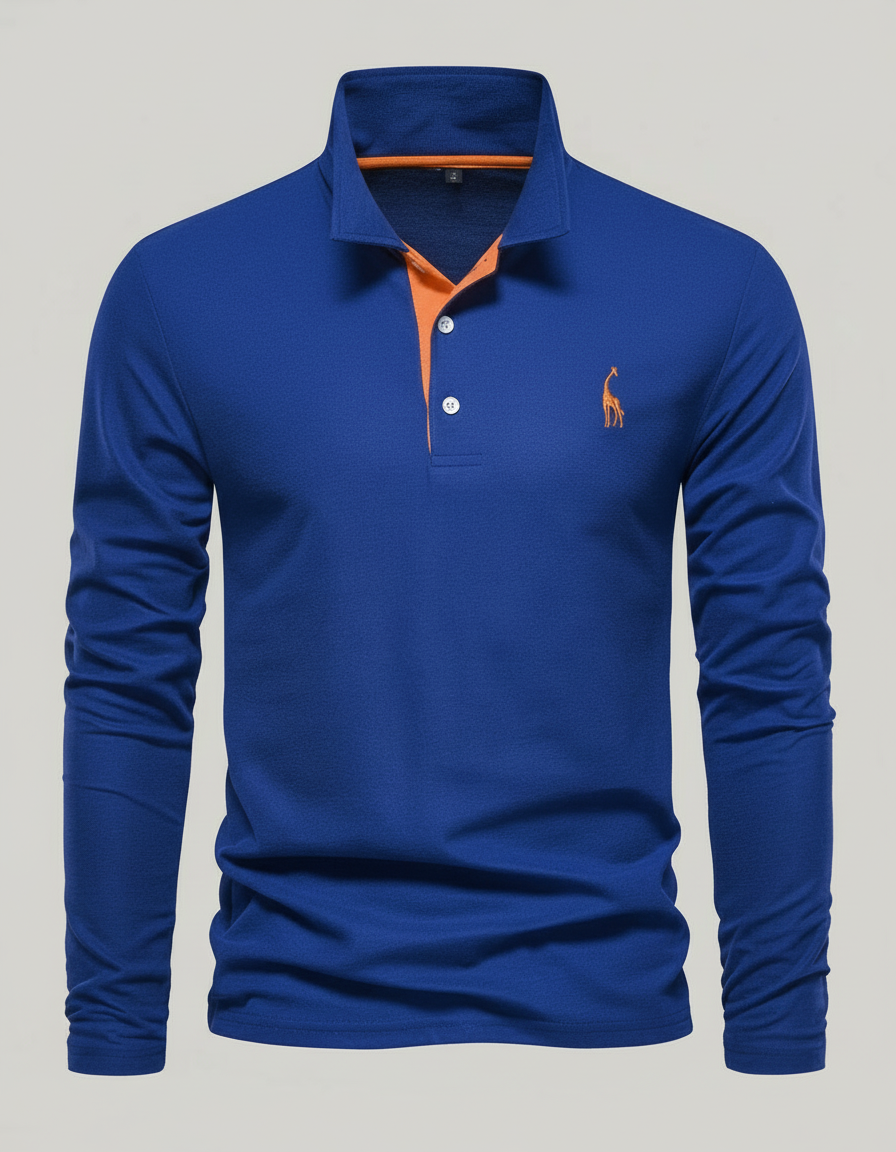 Atmungsaktives Baumwoll Poloshirt Herren