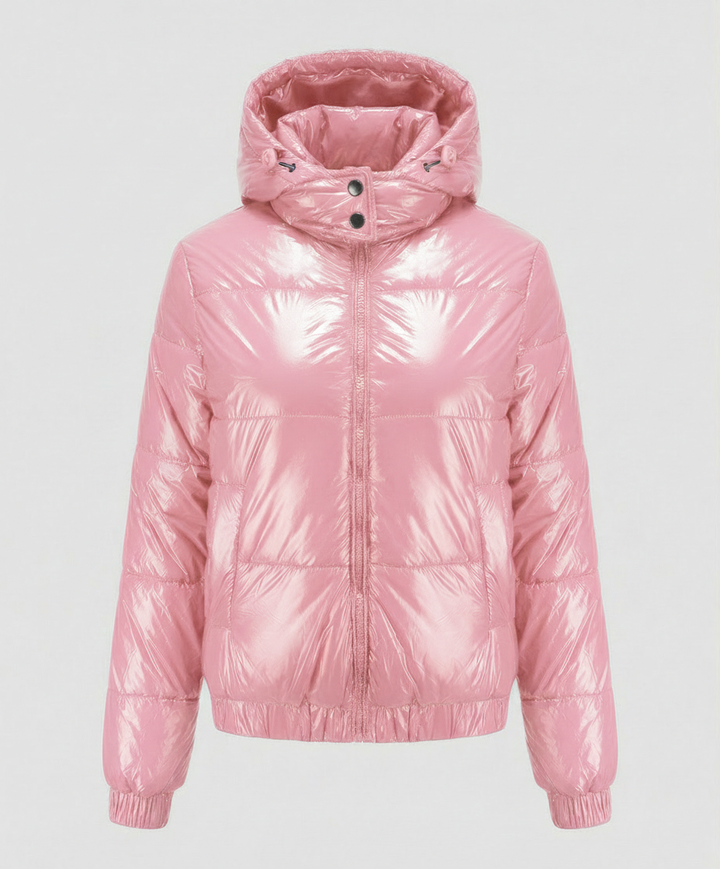 Glänzende Winterjacke Damen