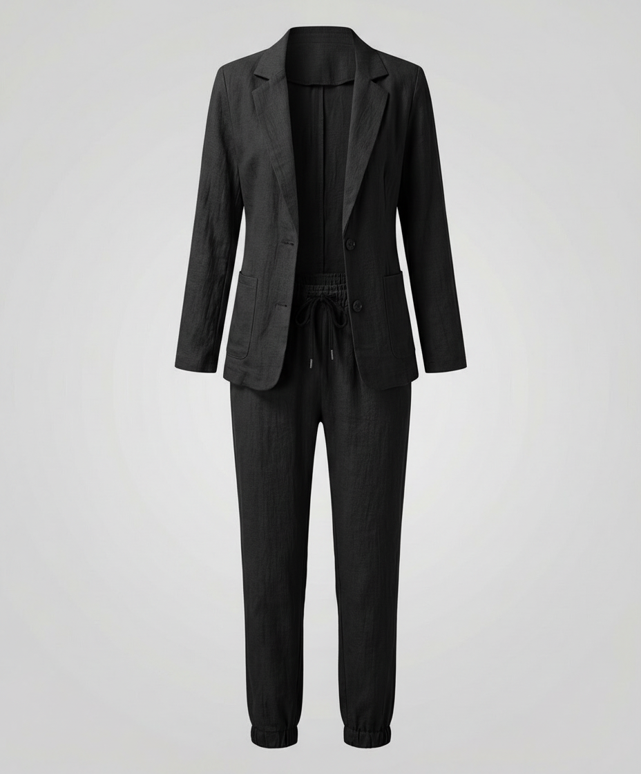 Elegantes Blazer Jogger Damen Set