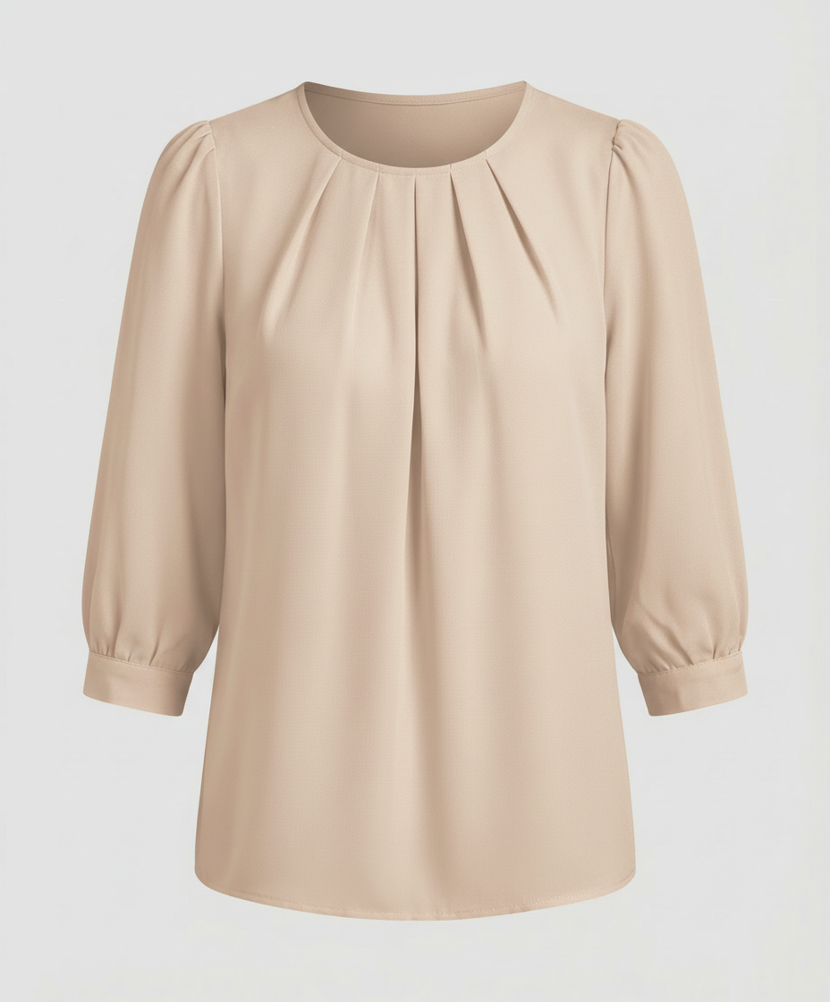 Elegante Satin Bluse Damen