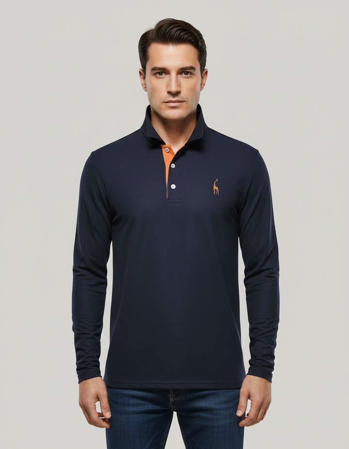 Atmungsaktives Baumwoll Poloshirt Herren