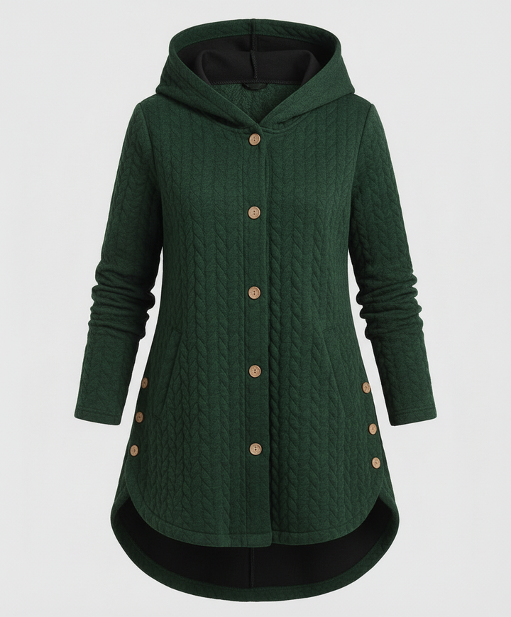 Warme Winterjacke Rotwein Damen