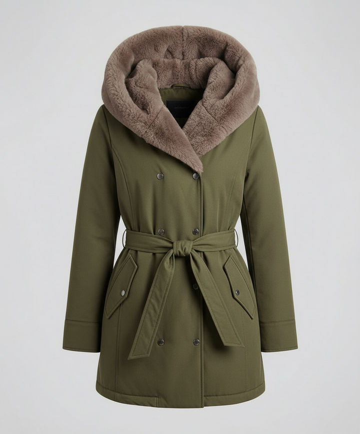 Warme Bont Winterjacke Damen