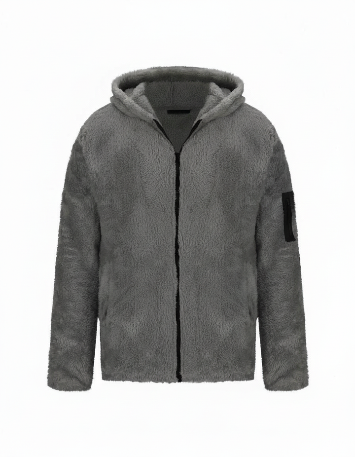 Schwere Fleece Winterjacke