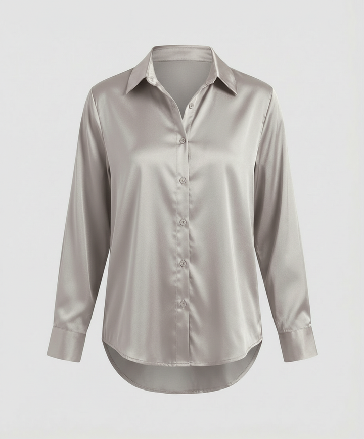 Elegantes Langarmhemd Herren Stilvoll