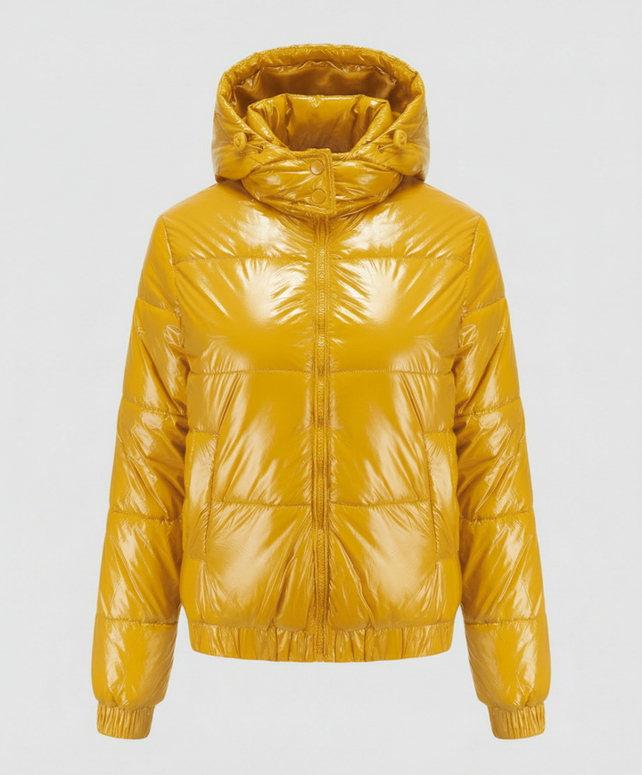 Glänzende Winterjacke Damen