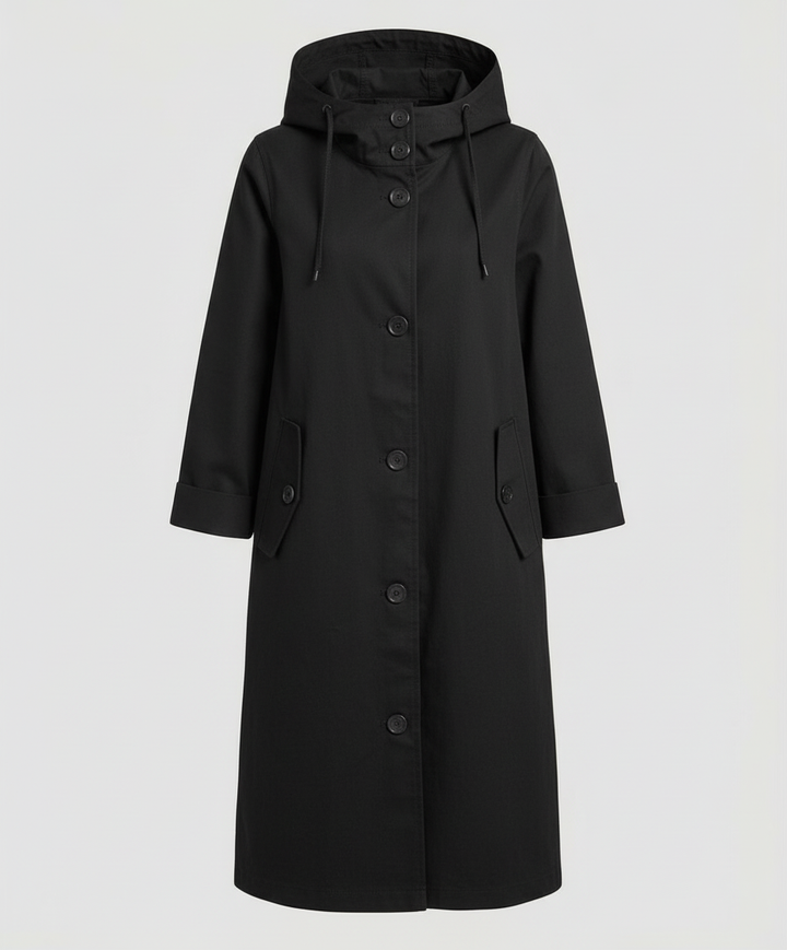 Bequemer Regen Trenchcoat Damen Kapuze