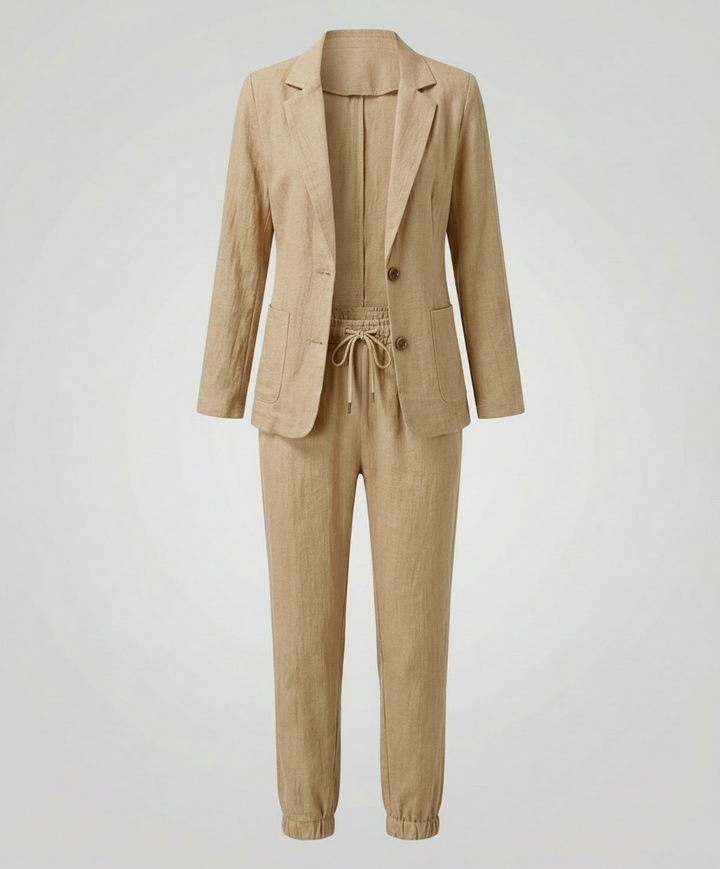 Elegantes Blazer Jogger Damen Set