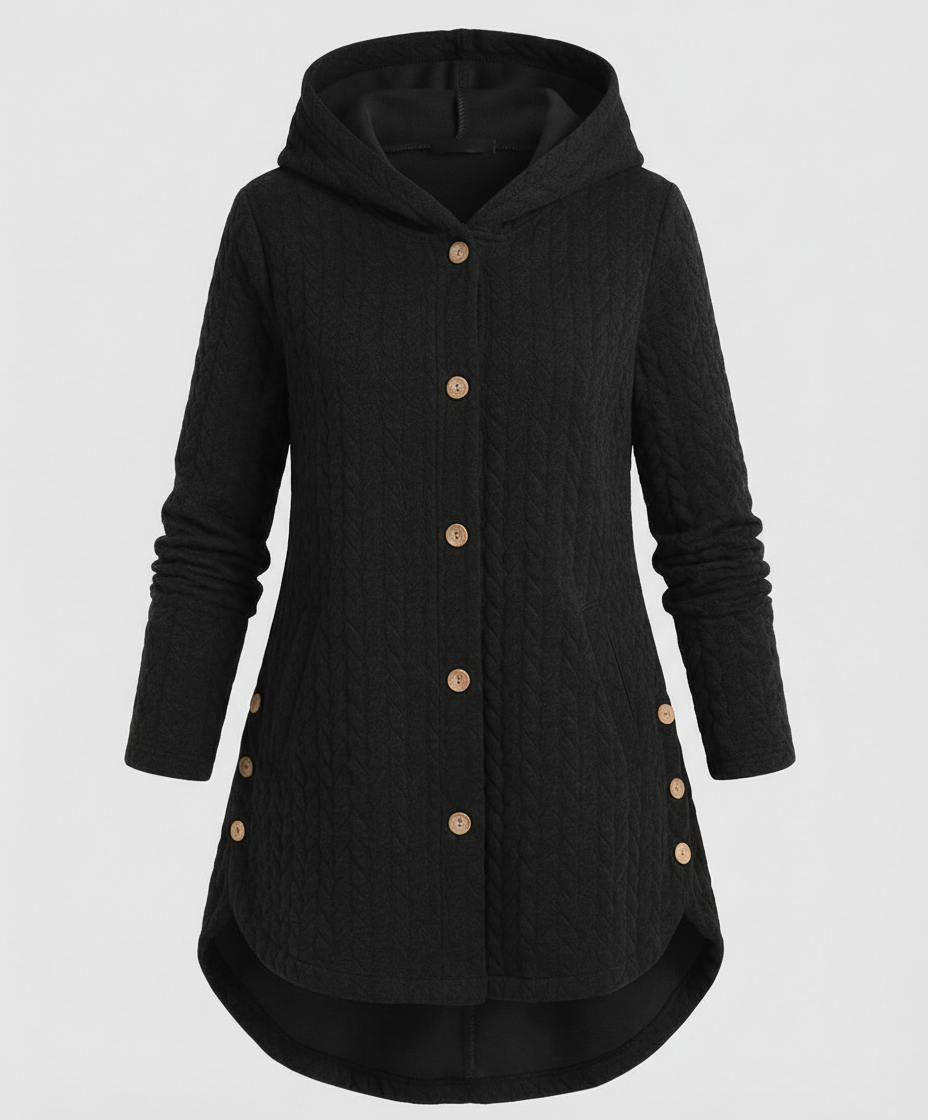 Warme Winterjacke Rotwein Damen