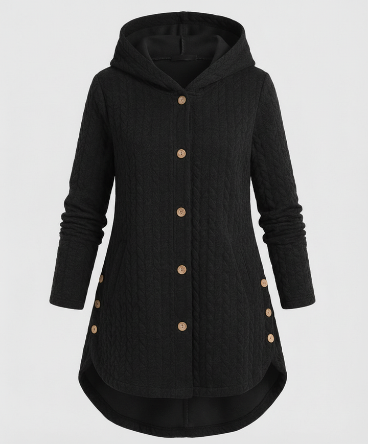 Warme Winterjacke Rotwein Damen