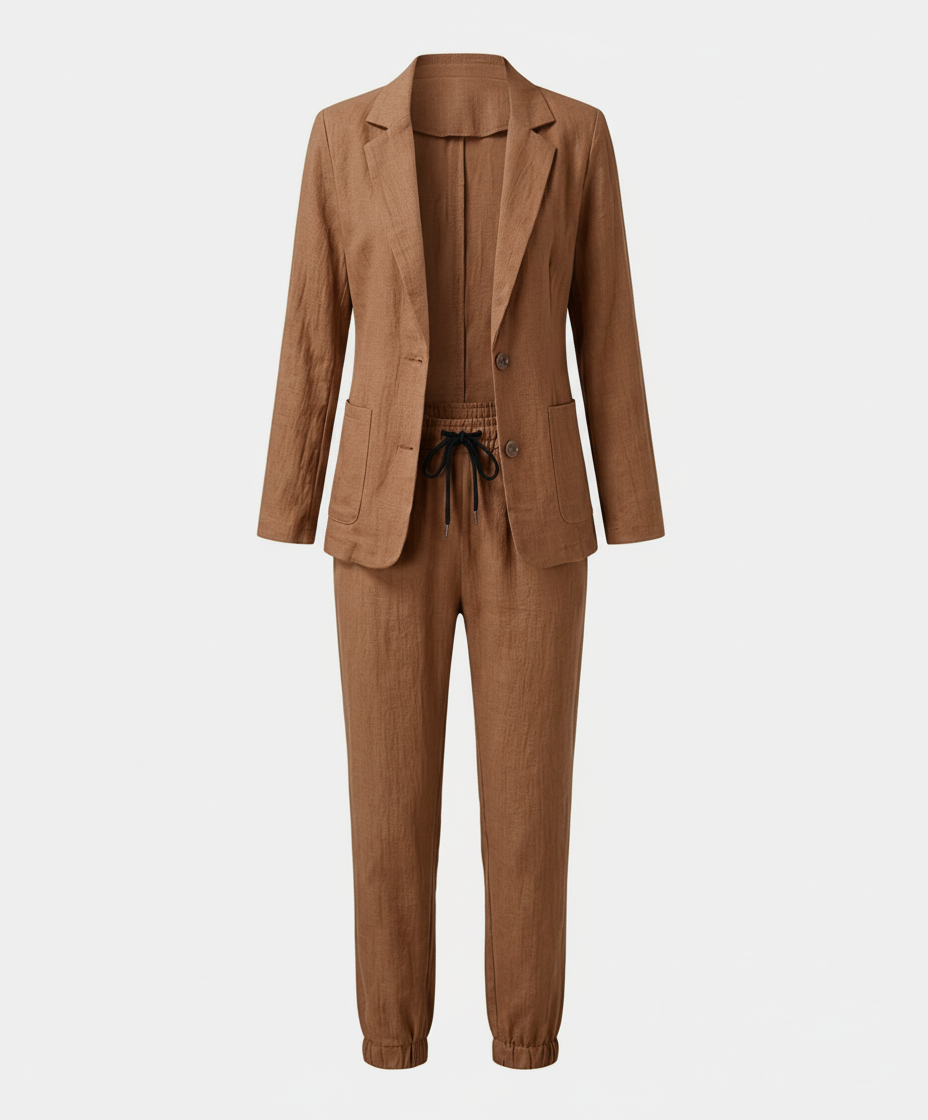 Elegantes Blazer Jogger Damen Set