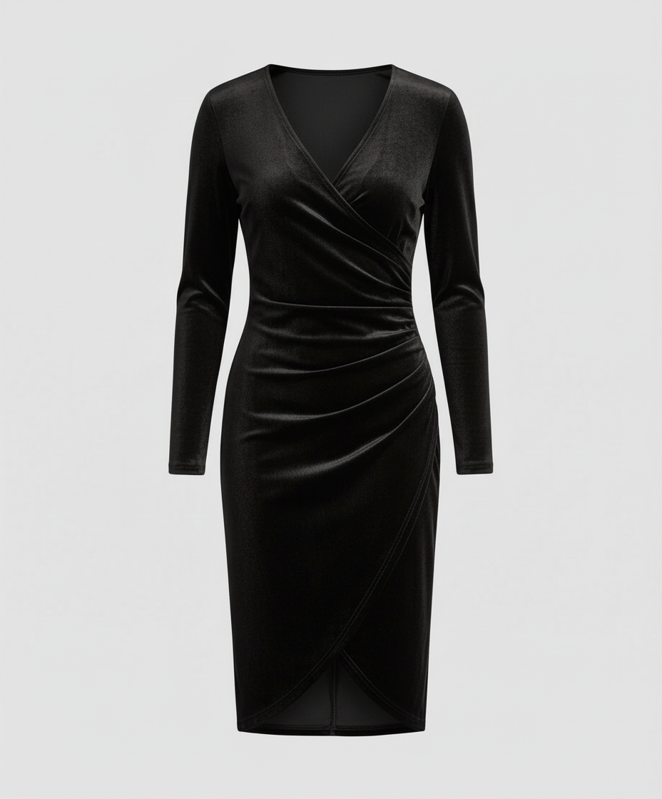 Elegantes Damen Samtkleid