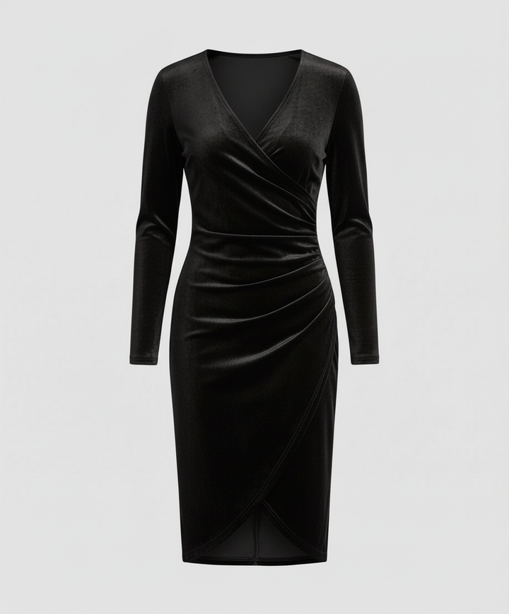 Elegantes Damen Samtkleid