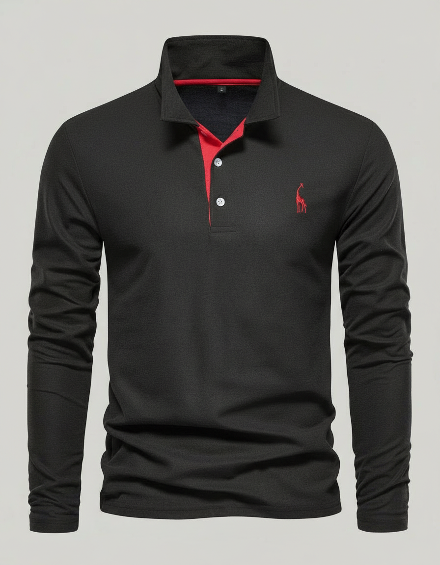 Atmungsaktives Baumwoll Poloshirt Herren