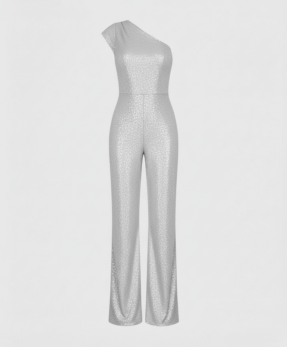 Moderner Pailletten Jumpsuit Damen
