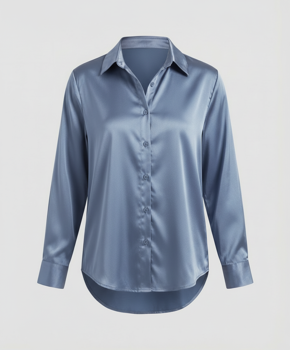 Elegantes Langarmhemd Herren Stilvoll