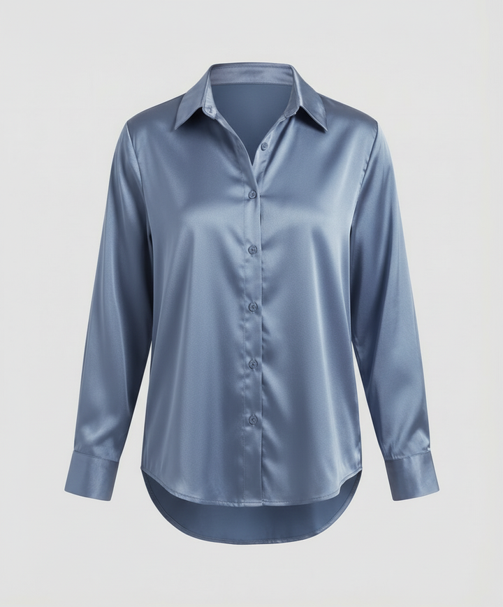 Elegantes Langarmhemd Herren Stilvoll
