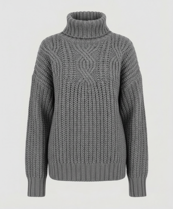 Bequemer Rollkragenpullover Damen