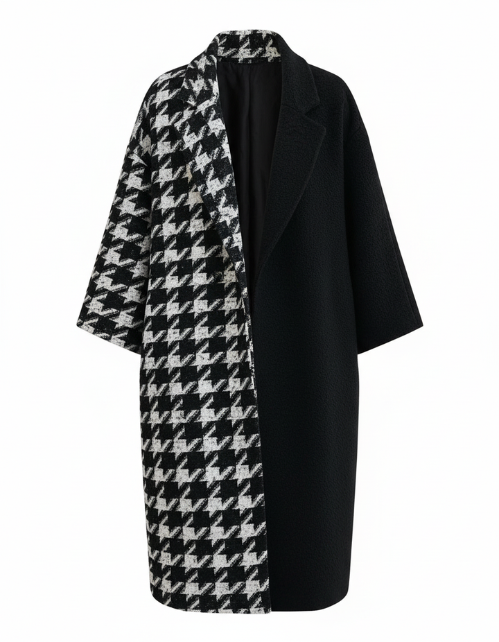 Eleganter Langer Wollmantel Damen