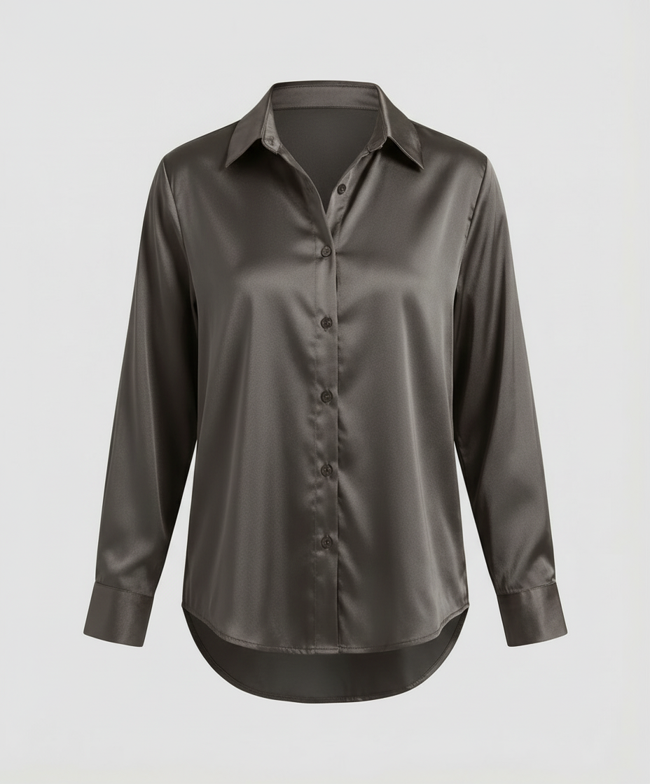 Elegantes Langarmhemd Herren Stilvoll