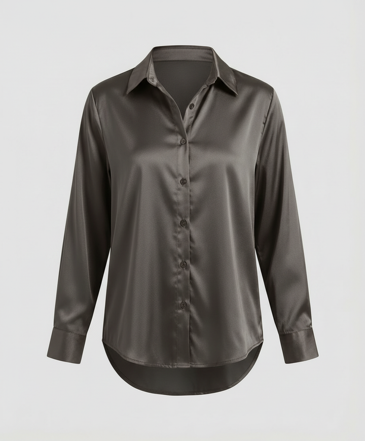 Elegantes Langarmhemd Herren Stilvoll