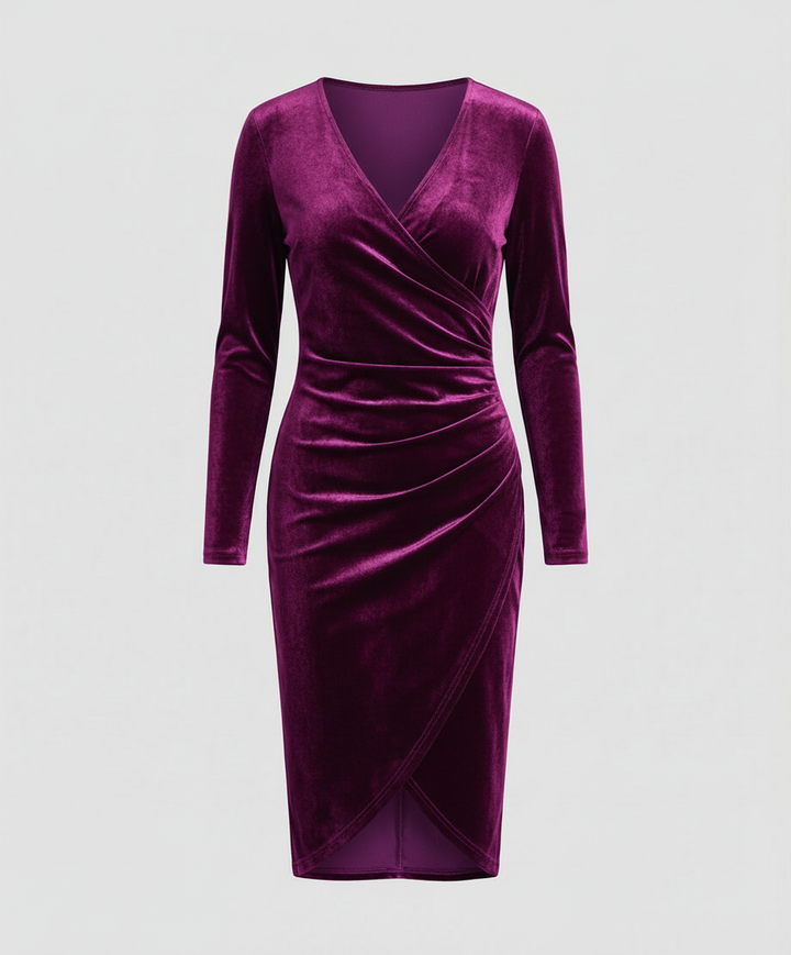 Elegantes Damen Samtkleid