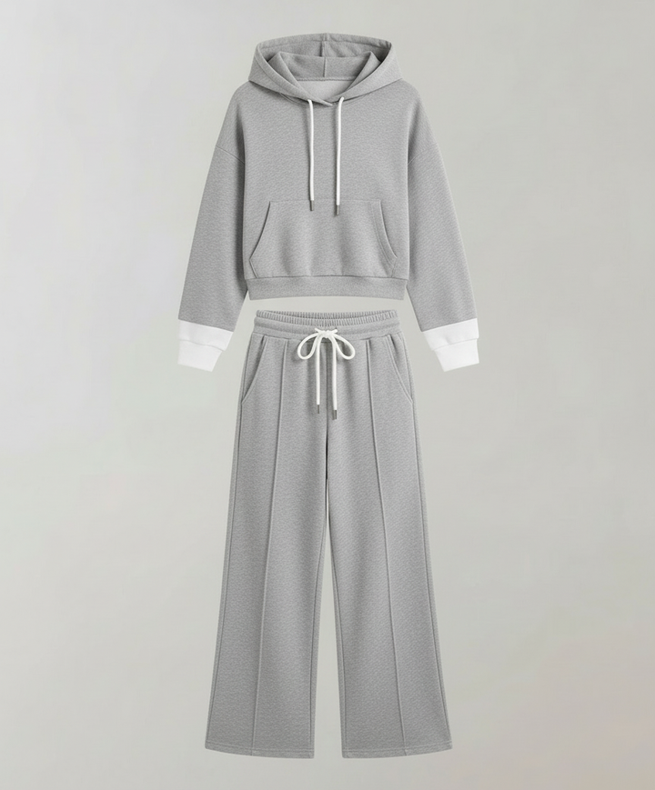 Zweifarbiges Damen Lounge Set