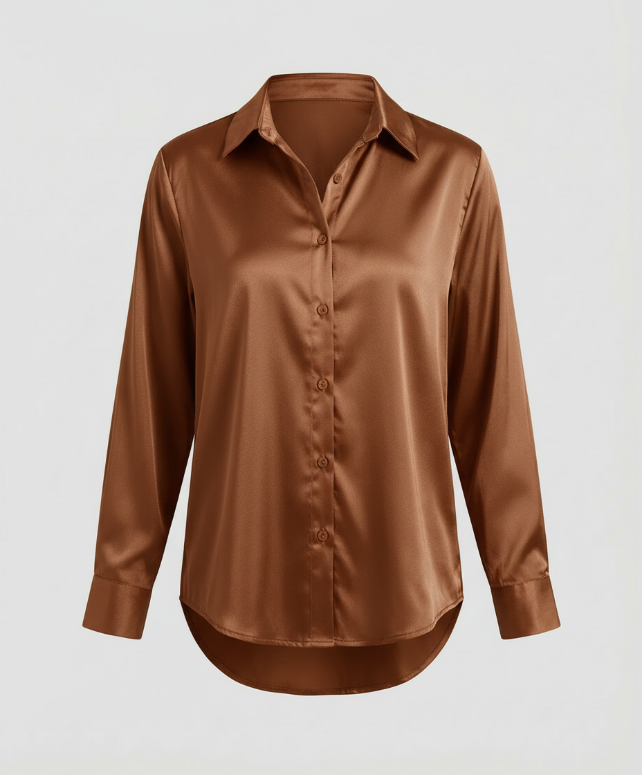 Elegantes Langarmhemd Herren Stilvoll