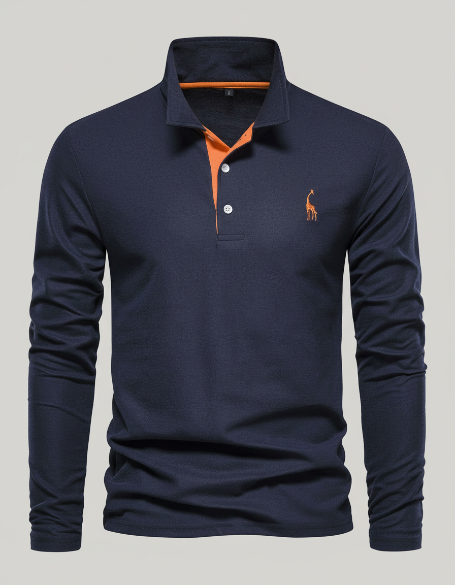 Atmungsaktives Baumwoll Poloshirt Herren
