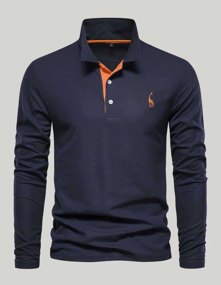 Atmungsaktives Baumwoll Poloshirt Herren
