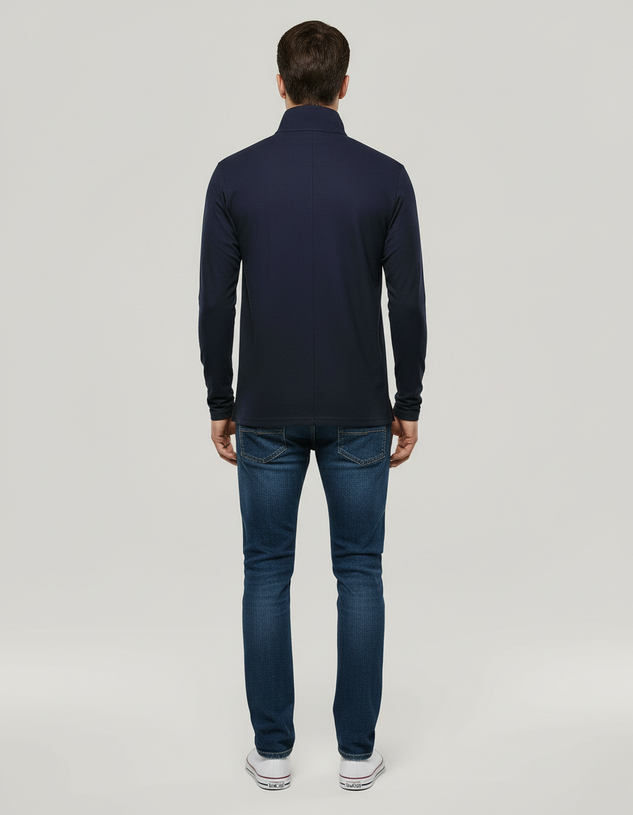 Atmungsaktives Baumwoll Poloshirt Herren