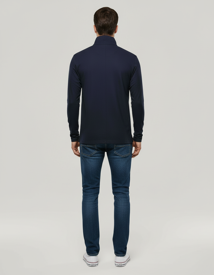 Atmungsaktives Baumwoll Poloshirt Herren