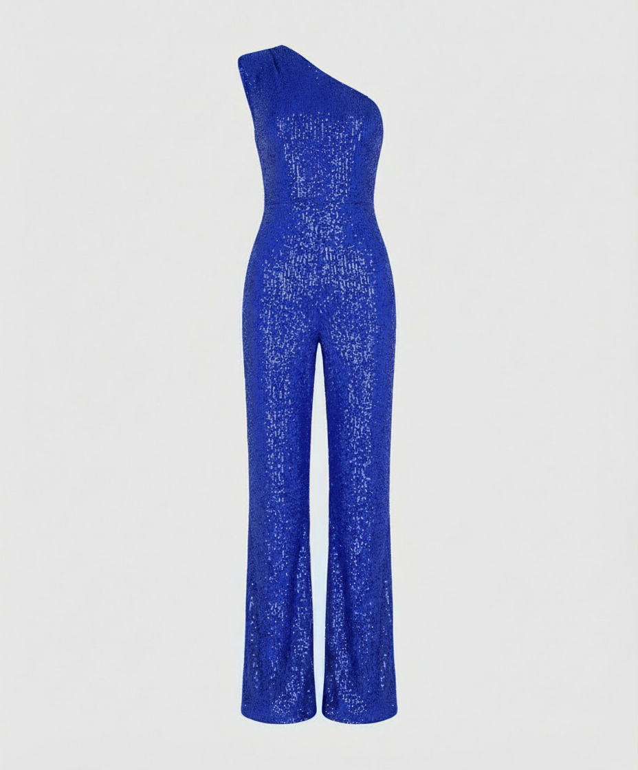 Moderner Pailletten Jumpsuit Damen