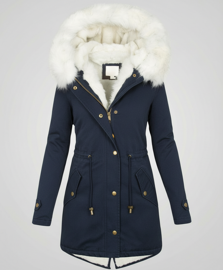 Warme Damen Winterjacke Mittellang