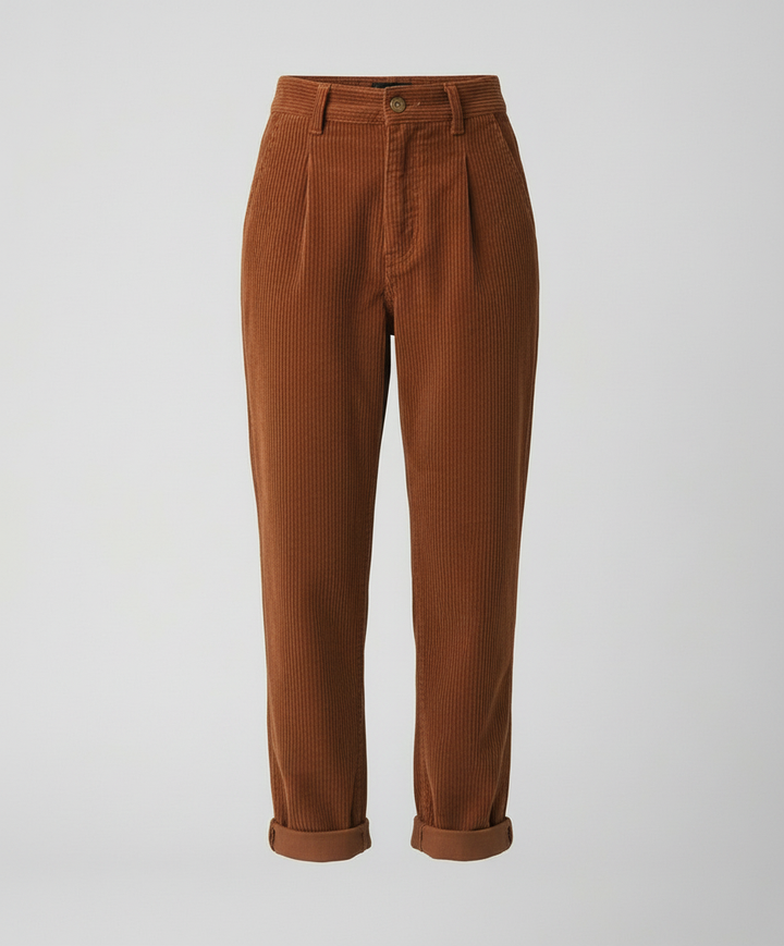 Lässige Komfort Cordhose Damen