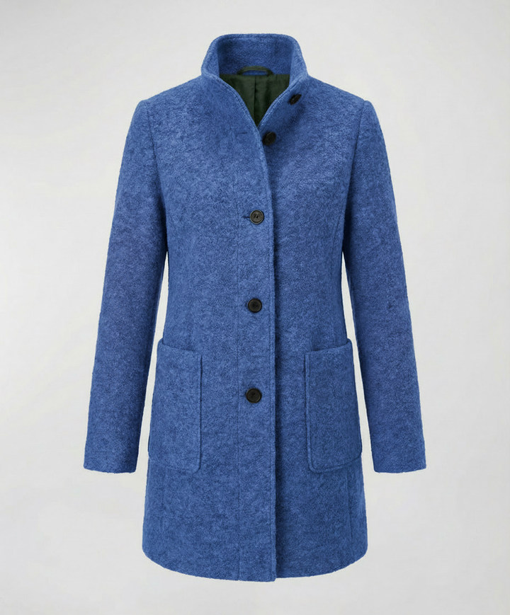Eleganter Vintage Wollmantel Damen