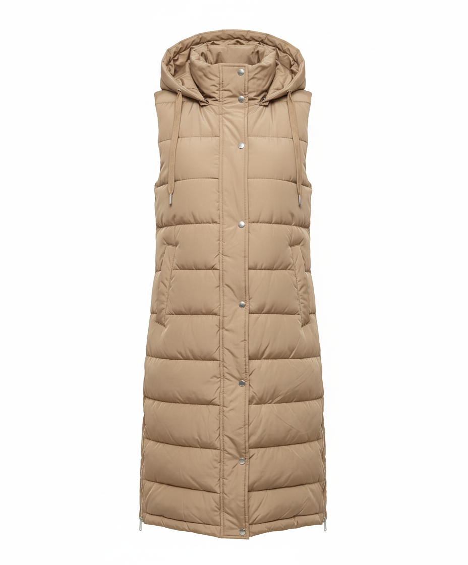 Lange Steppweste Damen