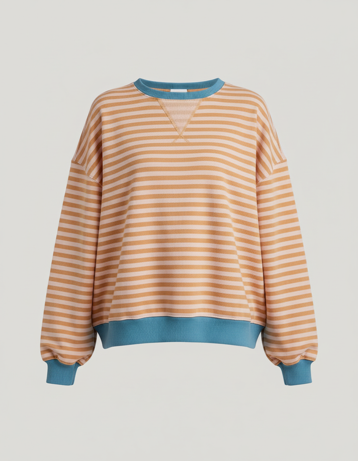 Gestreifter Oversized Pullover Damen