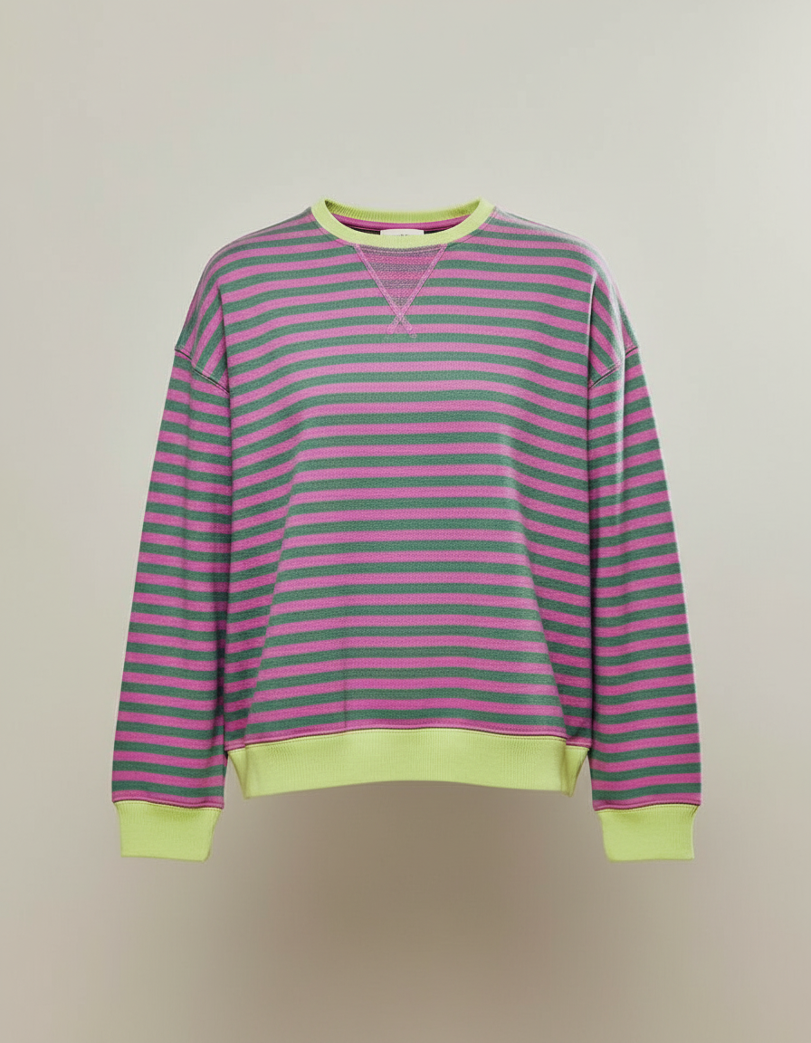 Gestreifter Oversized Pullover Damen