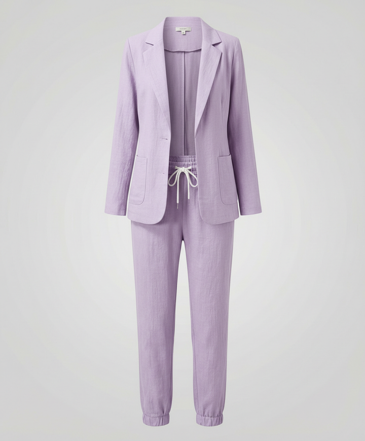 Elegantes Blazer Jogger Damen Set