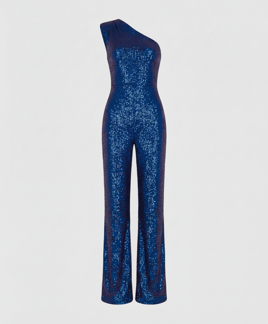Moderner Pailletten Jumpsuit Damen