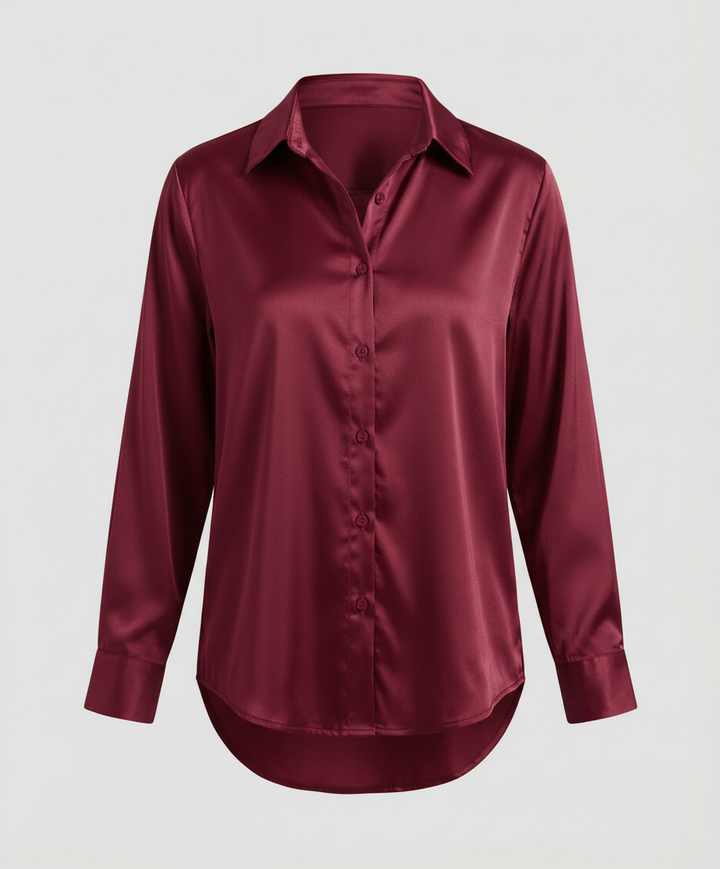Elegantes Langarmhemd Herren Stilvoll