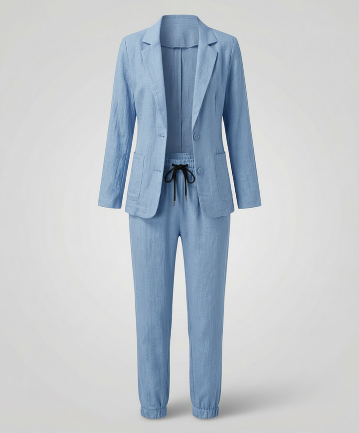 Elegantes Blazer Jogger Damen Set