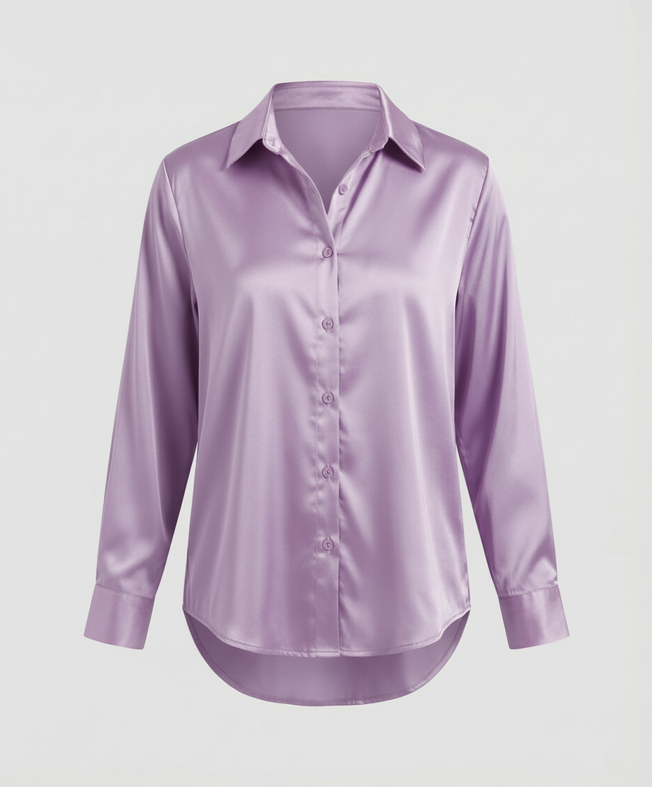 Elegantes Langarmhemd Herren Stilvoll