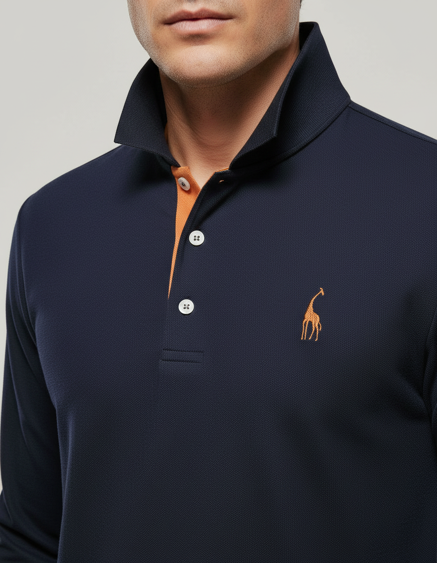 Atmungsaktives Baumwoll Poloshirt Herren