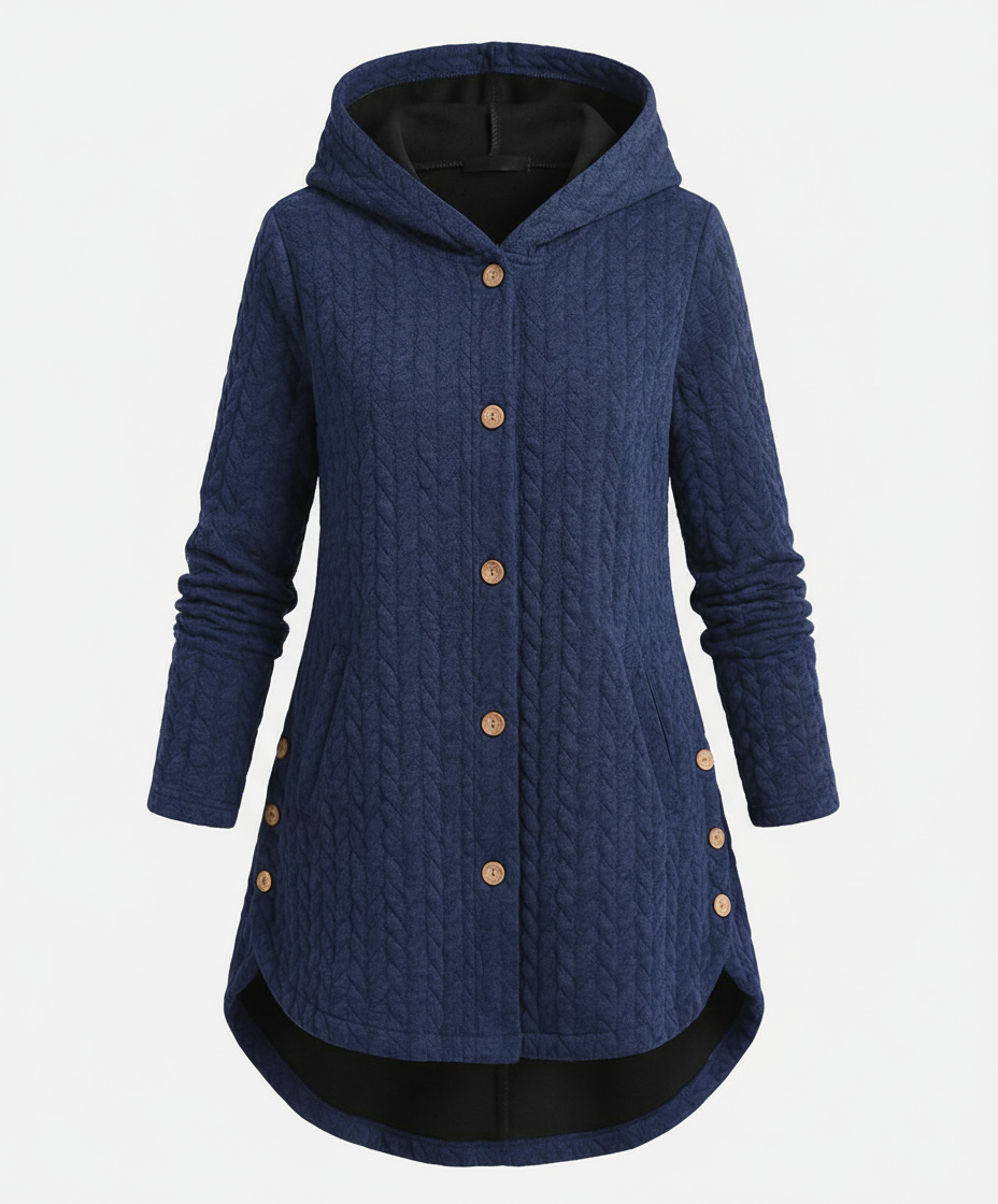 Warme Winterjacke Rotwein Damen