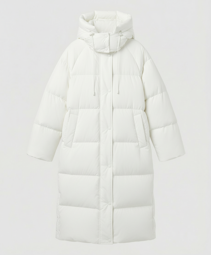 Lange Pufferjacke Damen Winter