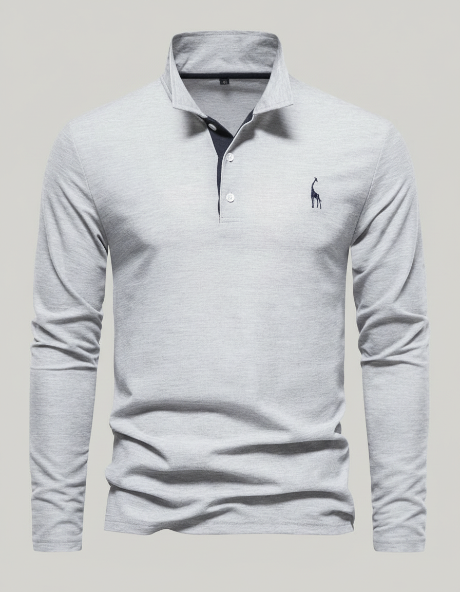 Atmungsaktives Baumwoll Poloshirt Herren
