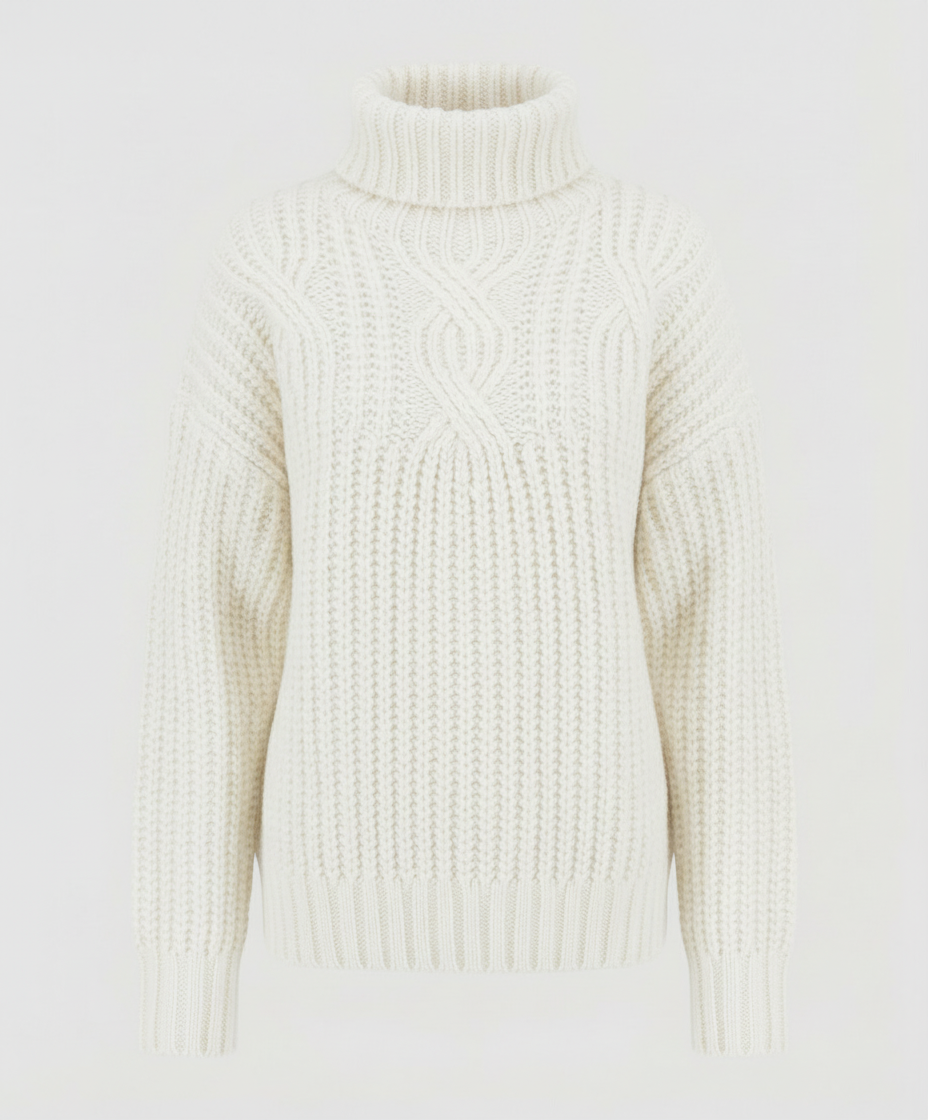 Bequemer Rollkragenpullover Damen